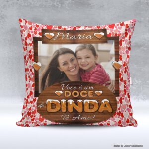 Kit de Artes para Sublimação Dia das Mães 018 Doce de Dinda Foto