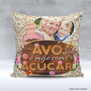 Kit de Artes para Sublimação Dia das Mães 149 Avó é Mãe com Açúcar Foto