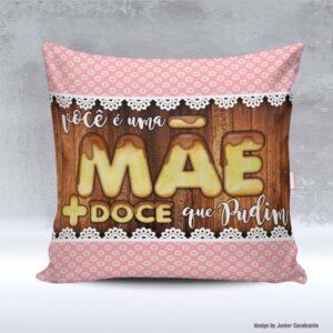 Kit de Artes para Sublimação Dia das Mães 077 Mãe Doce Pudim