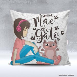 Kit de Artes para Sublimação Dia das Mães 085 Mãe de Gato