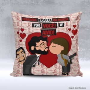 Kit de Artes para Sublimação Dia dos Namorados 086 La Casa de Papel Professor e Raquel