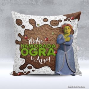 Kit de Artes para Sublimação Dia dos Namorados 091 Shrek Namorada Ogra