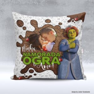 Kit de Artes para Sublimação Dia dos Namorados 093 Shrek Namorada Ogra Foto