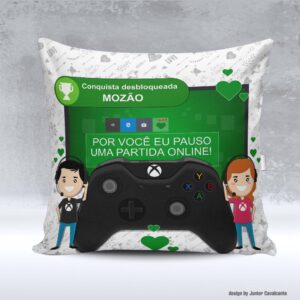 Kit de Artes para Sublimação Dia dos Namorados 103 Gamer Conquista Desbloqueada