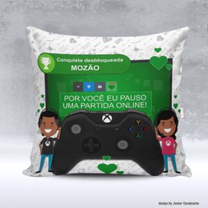 Kit de Artes para Sublimação Dia dos Namorados 107 Gamer Conquista Desbloqueada