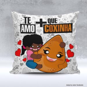 Kit de Artes para Sublimação Dia dos Namorados 046 Te Amo Mais que Coxinha