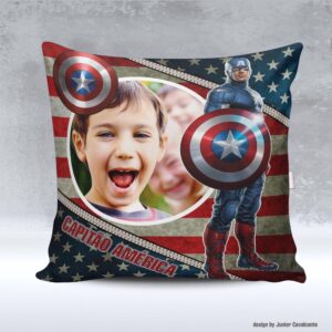 Kit de Artes para Sublimação Dia das Crianças 026 Vingadores Capitão America Foto