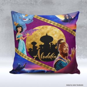 Kit de Artes para Sublimação Dia das Crianças 081 Aladdin Jasmine