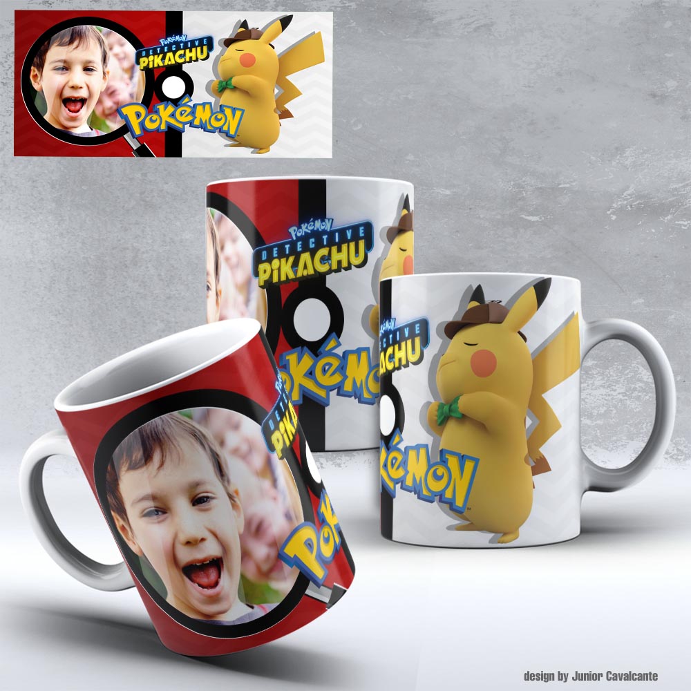 Presente Dia Das Criança Caneca Para Colorir Pokemon Pikachu