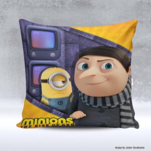 Kit de Artes para Sublimação Dia das Crianças 129 Gru e Minions