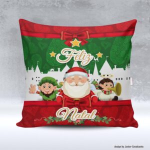 Kit de Artes para Sublimação Natal 089 Papai Noel Feliz Natal