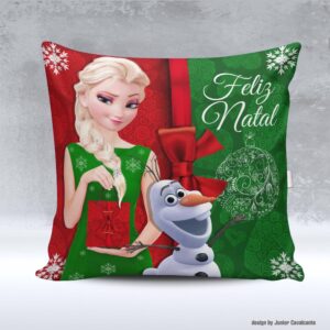 Kit de Artes para Sublimação Natal 091 Feliz Natal Frozen Elsa