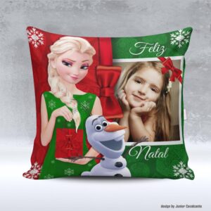 Kit de Artes para Sublimação Natal 092 Feliz Natal Frozen Elsa Foto