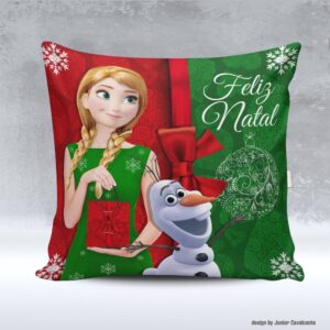 Kit de Artes para Sublimação Natal 093 Feliz Natal Frozen Anna