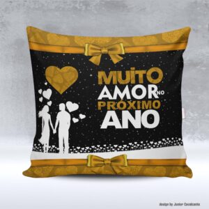 Kit de Artes para Sublimação Natal 096 Casal Ano Novo