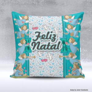 Kit de Artes para Sublimação Natal 111 Feliz Natal Anjos