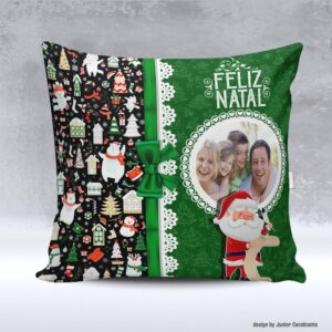 Kit de Artes para Sublimação Natal 124 Feliz Natal Papai Noel Foto