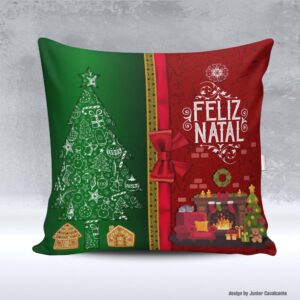 Kit de Artes para Sublimação Natal 128 Feliz Natal Papai Noel