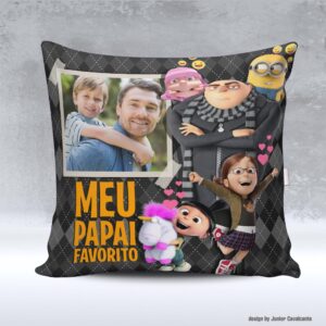 Kit de Artes para Sublimação Dia dos Pais 095 Minions e Gru Foto