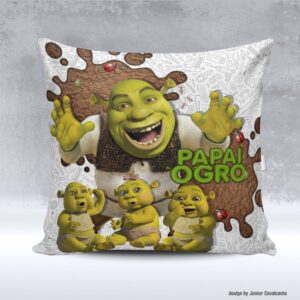 Kit de Artes para Sublimação Dia dos Pais 102 Shrek Papai Ogro