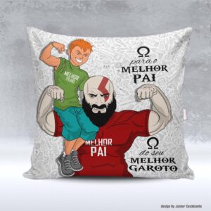 Kit de Artes para Sublimação Dia dos Pais 087 Kratos Melhor Pai