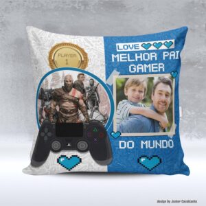 Kit de Artes para Sublimação Dia dos Pais 032 Melhor Pai Gamer Foto