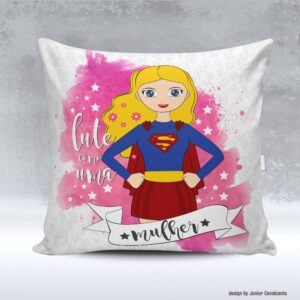 Kit de Artes para Sublimação Dia Internacional da Mulher 026 Super Girl