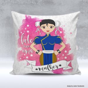 Kit de Artes para Sublimação Dia Internacional da Mulher 027 Chun-Li