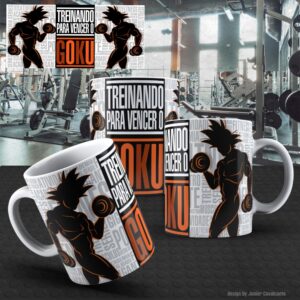 Arte Academia Fitness 001 Treinando para Vencer o Goku