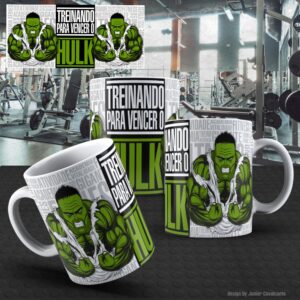 Arte Academia Fitness 015 Treinando para Vencer o Hulk