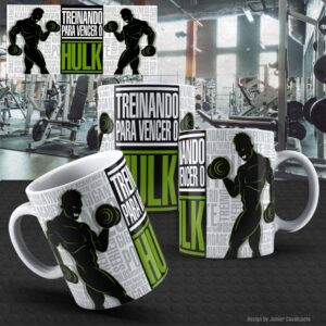 Arte Academia Fitness 004 Treinando para Vencer o Hulk