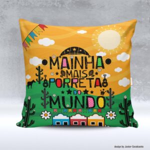 Kit de Artes para Sublimação Amo Meu Nordeste Colors 028 Mainha Porreta