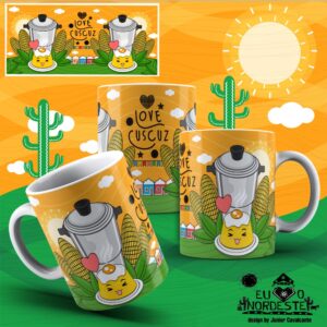 Arte para Sublimação em Caneca New Nordeste Colors 014