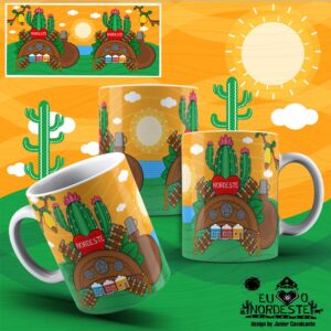 Arte para Sublimação em Caneca New Nordeste Colors 003