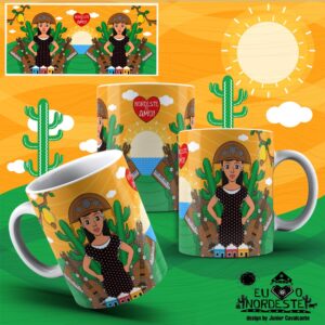 Arte para Sublimação em Caneca New Nordeste Colors 004