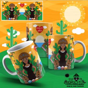 Arte para Sublimação em Caneca New Nordeste Colors 005