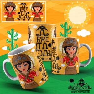 Arte para Sublimação em Caneca New Nordeste Colors 008