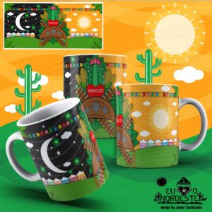 Arte para Sublimação em Caneca New Nordeste Colors 020